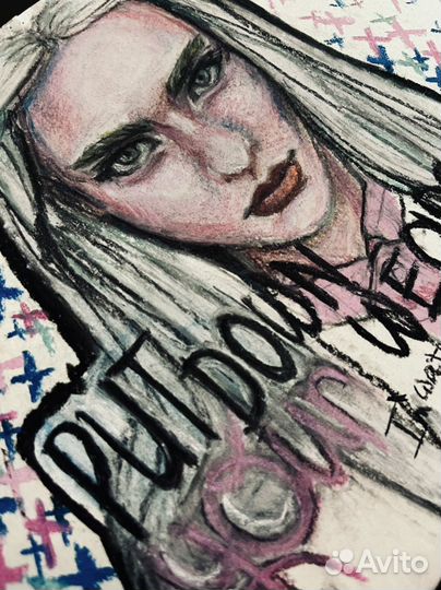 Иллюстрация пастелью, А4