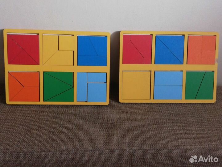 Квадраты никитина 1ур,пазл,липучки