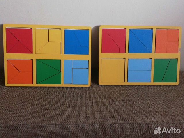 Квадраты никитина 1ур,пазл,липучки