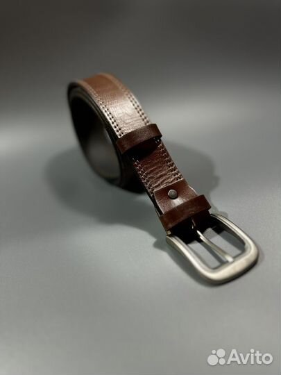 Мужской кожаный ремень ручной работы
