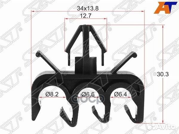 Клипса эл. проводки toyota/lexus (1 шт.) ST-M10