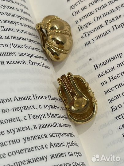 Клипсы винтаж Dior оригинал