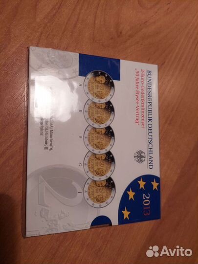 Набор монет Германия 2010, 2011, 2013 пруф