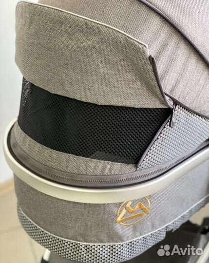 Коляска 3в1 компактная Новая (серый)