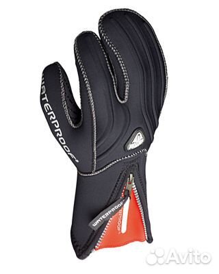 Трехпалые полусухие гидроперчатки для дайвинга G1