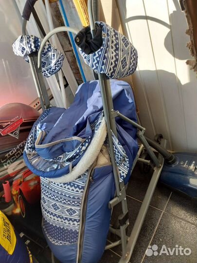 Детские санки коляска ника