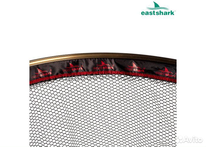 Подсак прорез. полукруглый 75*75см мет. ручка 1,9м