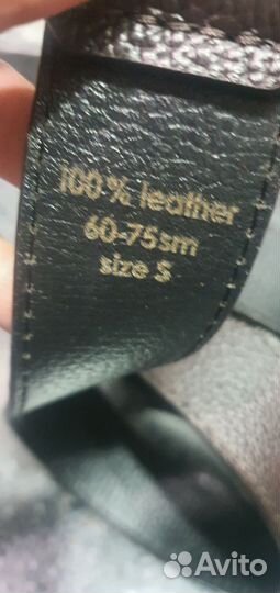 Ремень женский кожаный коричневый