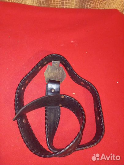 Ремень кожаный ручной работы