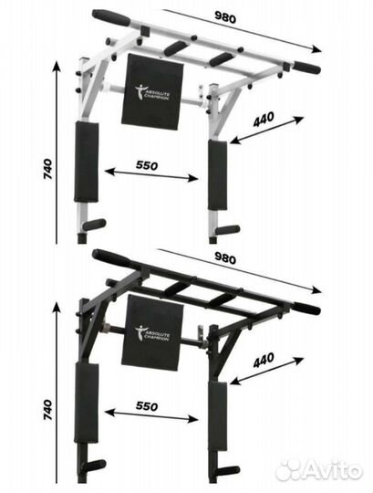 Турник брусья пресс 3 в 1 новый + установка