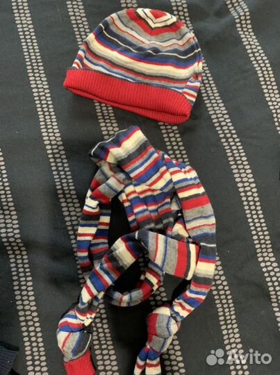 Комплекты (шапка, шарф) для мальчиков 2-4 года