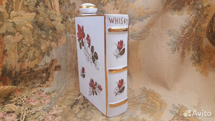 Фляжка, винтажная, виски, в форме книги, Бельгия