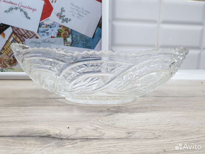 Салатник хрустальный СССР