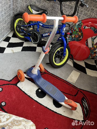 Самокат детский трехколесный бу