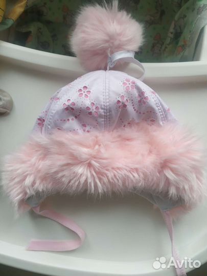 Шапка зимняя для девочки 44