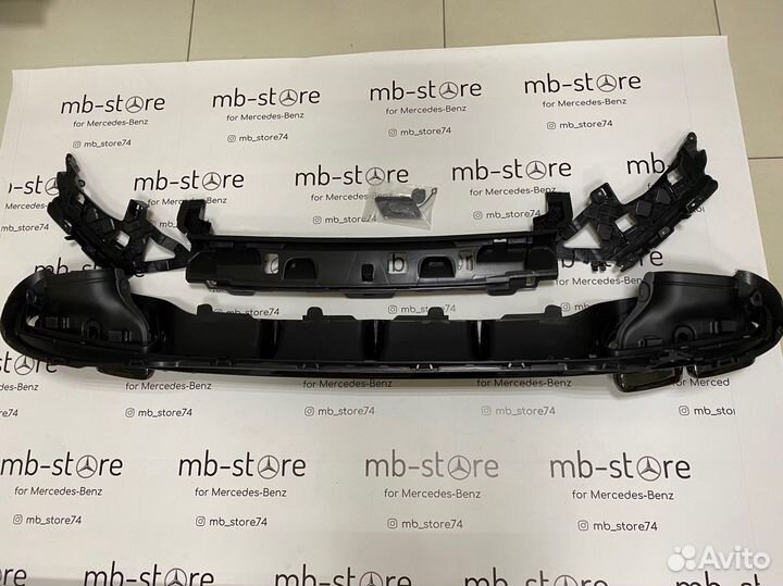 Диффузор на Mercedes w212 рест под 6.3 AMG