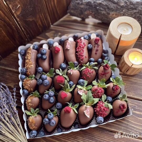 Сладкая клубника в молочном Итальянском шоколаде