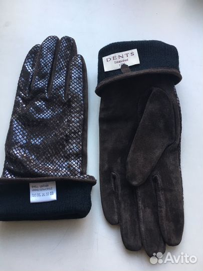 Перчатки женские замшевые