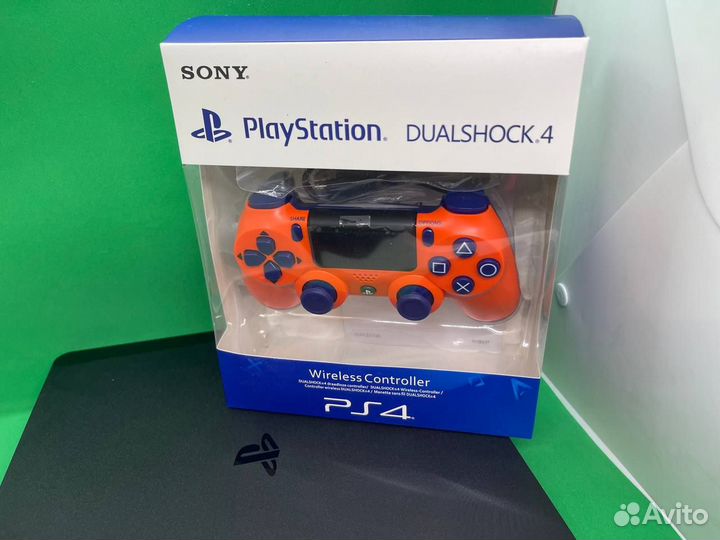 Ps4 slim +400 игр + 2 геймпада