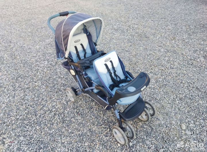 Детская коляска для погодок, двойни Graco Stadium