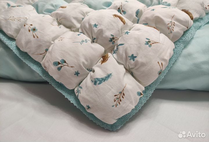 Легкое воздушное одеяло бомбон (ручная работа)