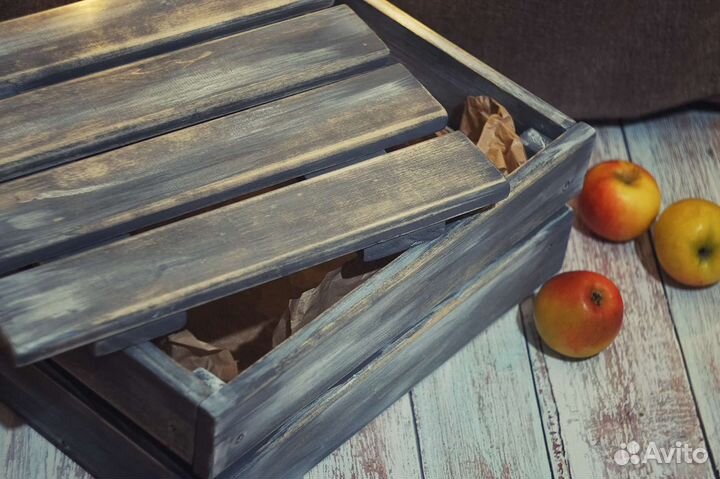 Деревянный ящик для хранения декоративный