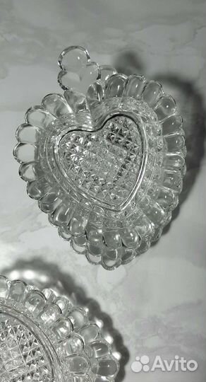 Розетки хрустальные Лист