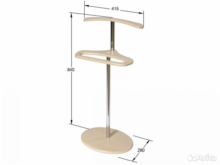 Вешалка детская напольная мдф дуб беленый