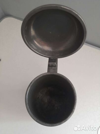 Немецкая пивная кружка олово