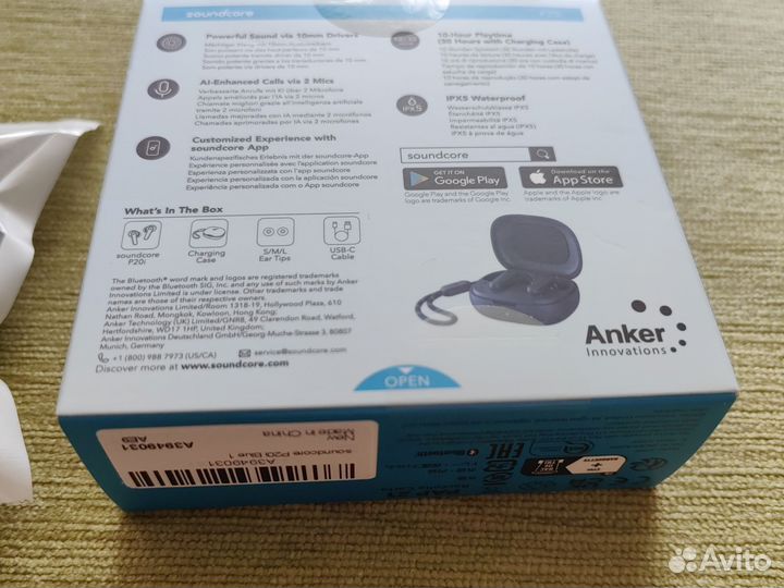 Наушники беспроводные Anker soundcore P20i