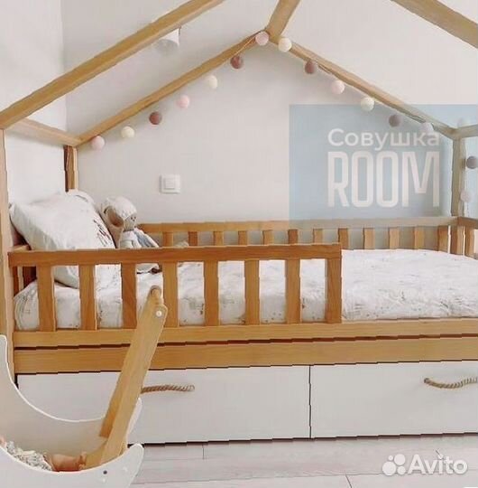 Новая детская кровать домик
