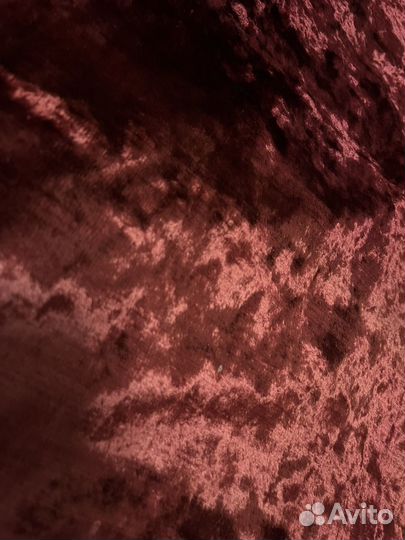 Плюш бордово-коричневый