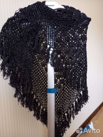 Шали с бахромой ручной работы 100 шерсть