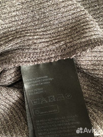 Лонгслив в рубчик h&m