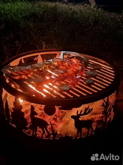 Костровая чаша с крышкой