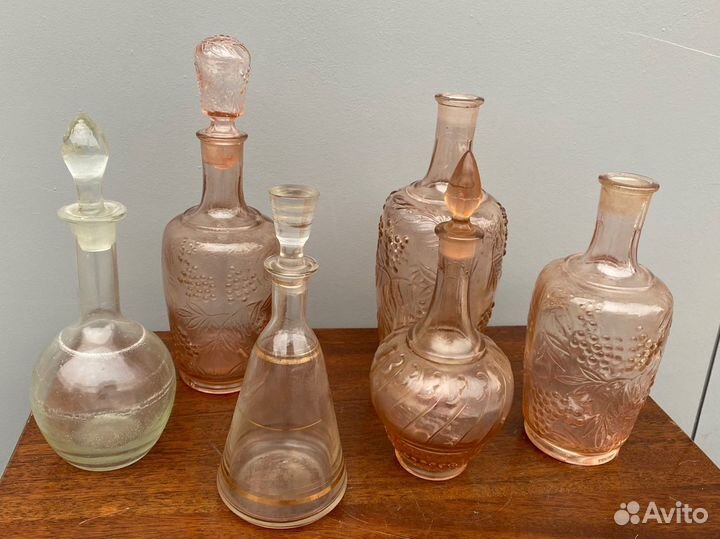 Ваза,Графин,Кувшин Салатник.Цветное стекло