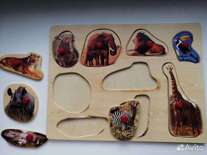 Развивающие деревянные игрушки, вкладыши