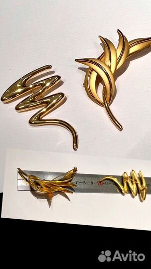 Броши, винтаж, Япония, Чехия