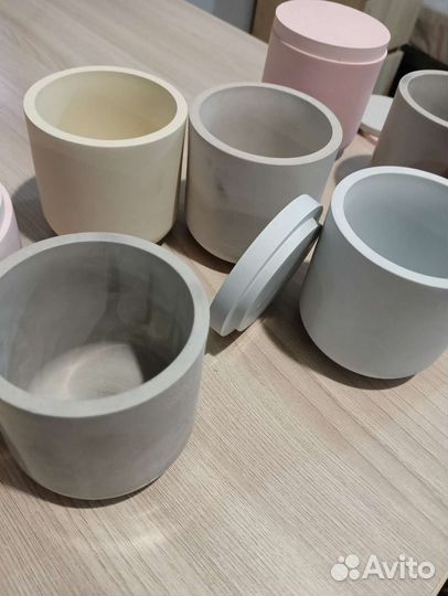 Баночки для свечей гипс