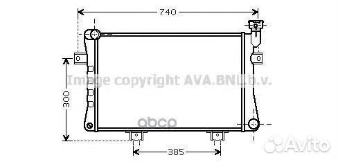 Радиатор системы охлаждения LA2015 Ava