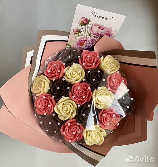 Шоколадные розы. Букет из шоколада