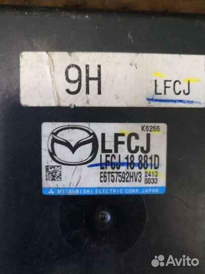 Эбу Двигателя Mazda 6 (GH) 2007-2013 2,0 LF17