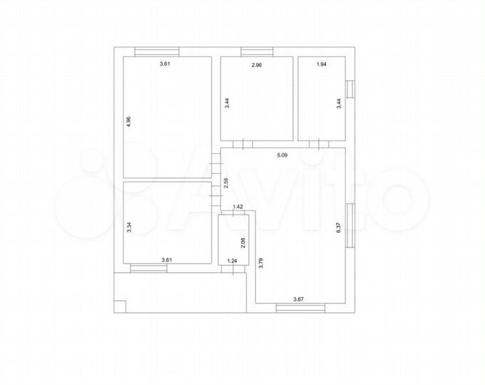 Дом 80 м² на участке 6 сот.
