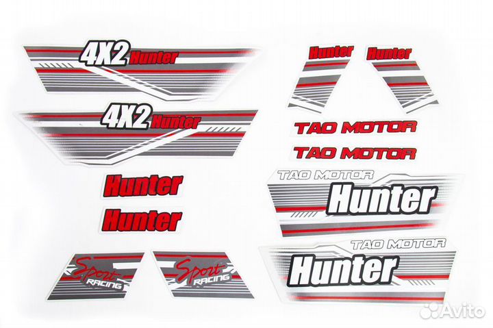 Комплект графики на квадроцикл Hunter NEW 2018 кра