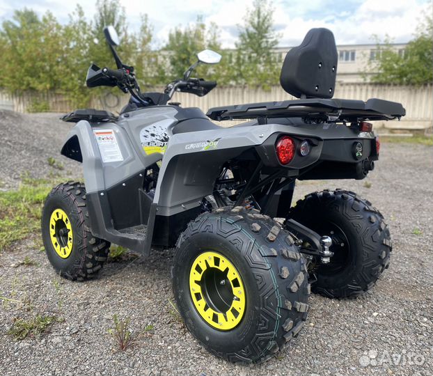 Квадроцикл детский Gladiator F200 Lux серый