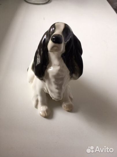 Фарфоровая статуэтка Спаниель