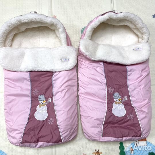 Зимний конверт в коляску