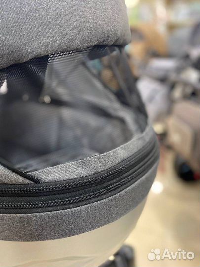 Коляска 2в1,3в1 chantal star серый+хром.рама