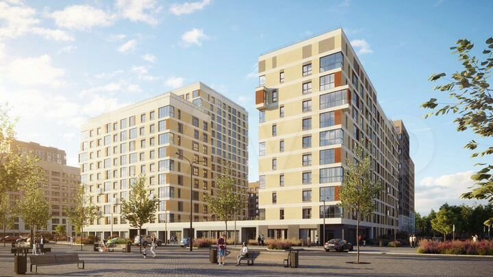 2-к. квартира, 55,6 м², 4/15 эт.