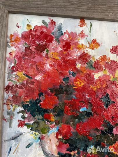 Картина маслом цветы